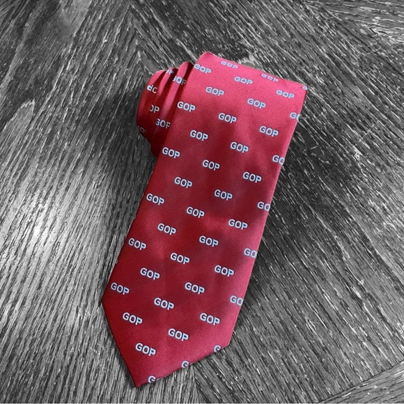 🇺🇸🐘”GOP” Men’s Republican Necktie! - Picture 8 of 13